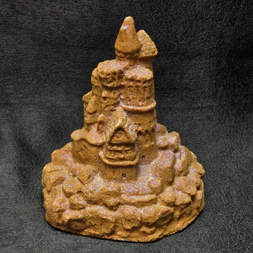 Mr. Sandman Sandcastle Figurine Real Sand Art Sculpture
